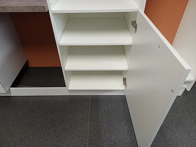 Moderne Hochglanz Küche Arbeitshöhe ca. 95,5 cm