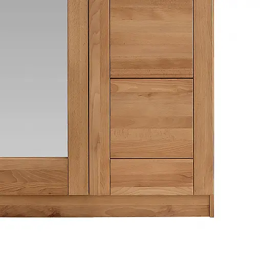 DREHTÜRENSCHRANK KERNBUCHE TEILMASSIV