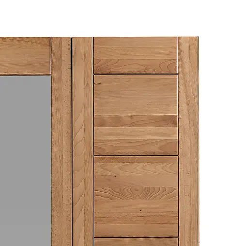 DREHTÜRENSCHRANK KERNBUCHE TEILMASSIV
