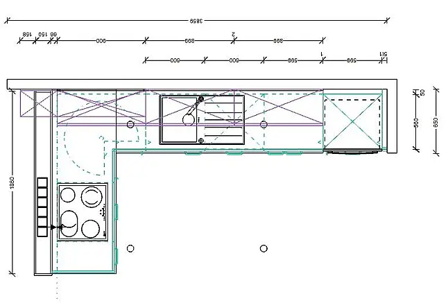 Moderne Einbauküche in L-Form von Schüller