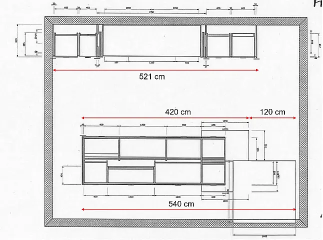 Italienischer Luxus / Bora Geräte / Low Dining inkl. Tisch