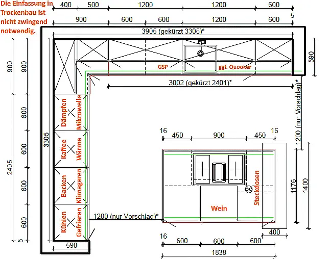 TOP GERÄTEAUSSTATTUNG! Pyrolyse-Backofen mit Kerntemperatursensor, Kombidampfgarer, Kaffeevollautomat, Wärmeschublade, berbel permalyt-Muldenlüfter mit Induktion, Kühlschrank mit Frische-Schubladen &amp; NoFrost-Gefrierer, 2-Zonen-Weinklimaschrank!