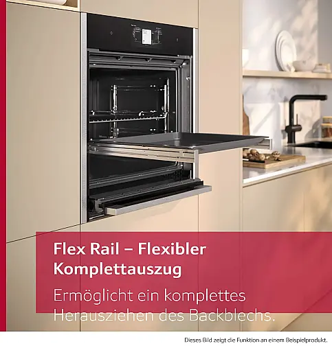 Neff Einbau-Backofen mit Dampfunterstützung B69VY7MY0 60x60cm