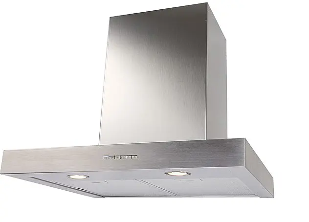 Block Wandhaube 90cm Edelstahl