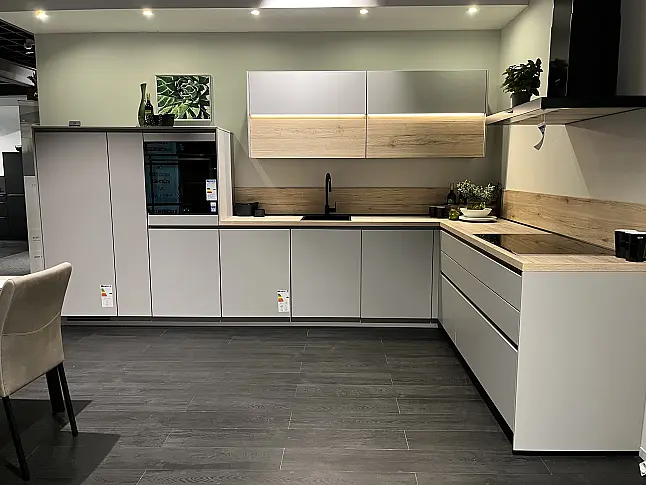 Steingrau matt/ Eiche San Remo Nachbildung
