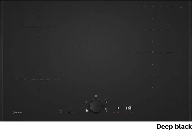 Neff Collection T68TVDMATT Matt Black Design 80 cm aufliegend TwistPad Flex Design deep black
