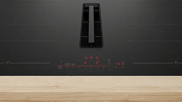 NEU - OVP - Bosch PXL82BH26E Bosch accentline Serie 6 Kochfeld mit Dunstabzug (Induktion) 80 cm Mattschwarz, flächenbündig (integriert)