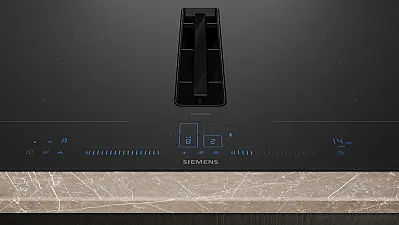 iQ700 - Kochfeld mit Dunstabzug (Induktion) - 80 cm - Mattschwarz, Mit Rahmen aufliegend***2400