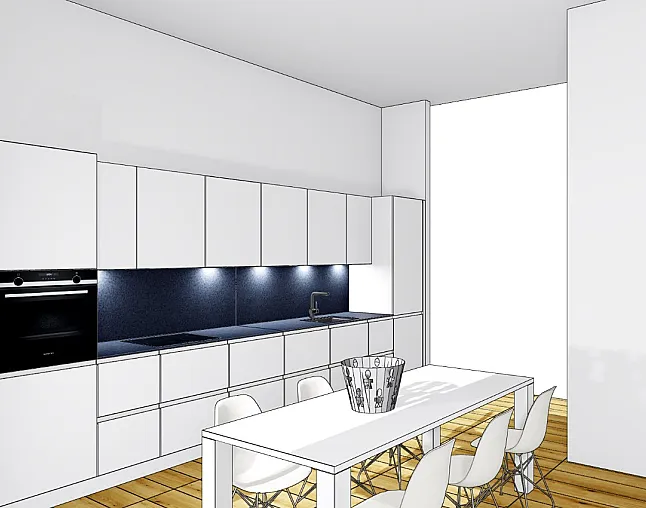 Komplett neue Grifflose Küche Schüller 2021117/4 - Thumbnail 2