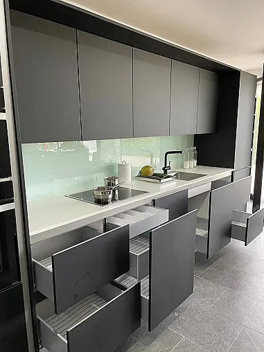 SieMatic SLC smartlack schwarz  softmatt Grifflos