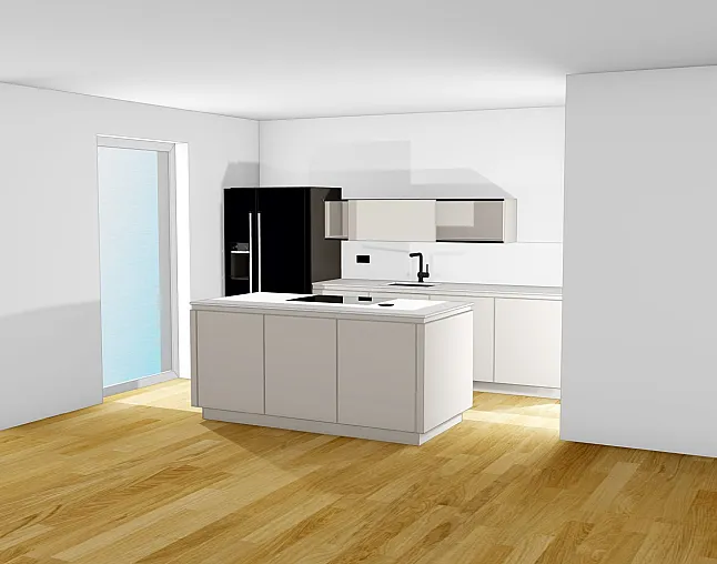 Grifflose Küche Schuller Sand Matt