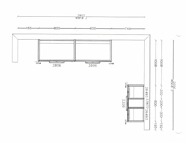 Exklusives Badezimmer mit Doppel-Waschtisch - LED-Spiegel - LED-beleuchteter Vitrinenschrank