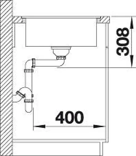 Keramikspüle für flächenbündigen Einbau