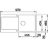 Keramikspüle für flächenbündigen Einbau