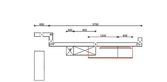 Exklusive Wohnwand / TV Board - LED-Beleuchtungen
