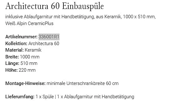 Einbauspüle
