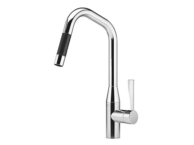 Einhebelmischer Sync Sieger Design in chrom mit Auszug