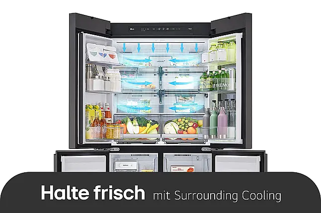 Kühl-Gefrierkombination , 617 Liter Kapazität