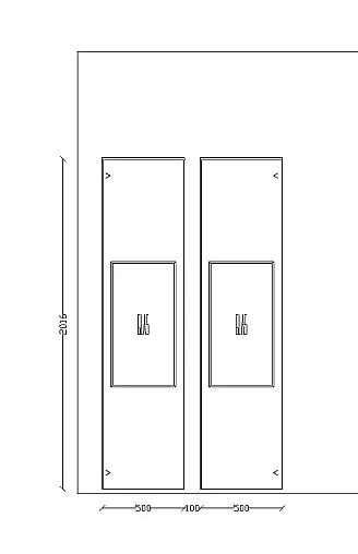 Exklusives Wohnzimmer - Messestück  - Sideboard - zwei Vitrinenschränke - Wandpaneele - viel LED-Beleuchtung