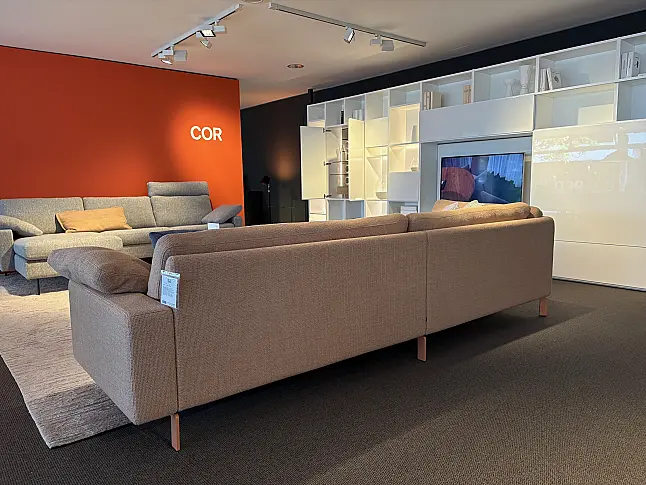 Polstersofa mit Liegeelement / Visko