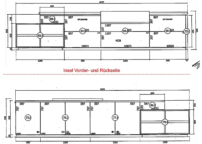 Italienischer Luxus / Bora Geräte / Low Dining inkl. Tisch