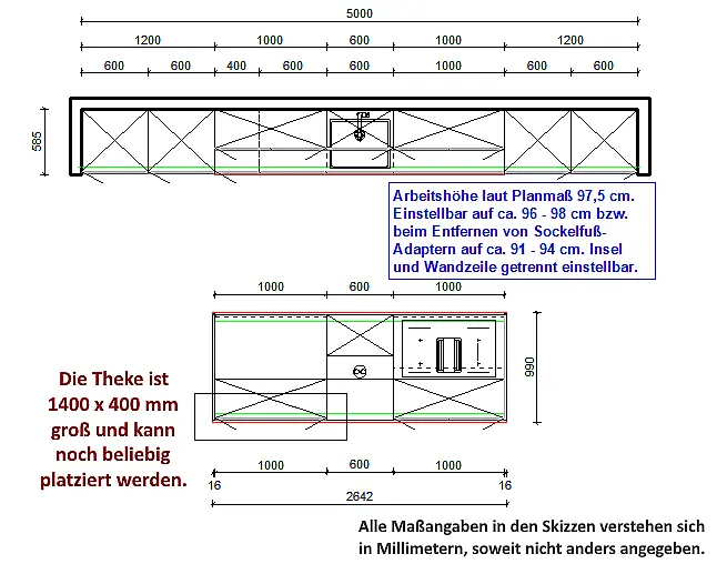 AUCH DIE GERÄTEAUSSTATTUNG IST TRAUMHAFT: Top Kombidampfbackofen, Einbau-Kaffeeautomat, Wärmeschublade, NoFrost-Gefrierer, 2-Zonen-Weinkühler, berbel Performance-Muldenlüfter mit permalyt-Filter. FLEXIBEL AUFSTELLBAR! Upgrade Blanco-Wassersystem möglich!