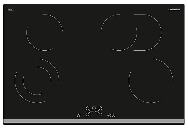 Laurus Glaskeramikkochfeld LCA 78 ZKB, 78 cm, Touch-Control, Booster