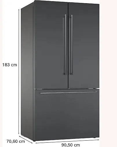 Serie 200 Standkühl-Gefrier-Kombination, mehrtürig 183 x 90.5 cm mit 3 Klimazonen