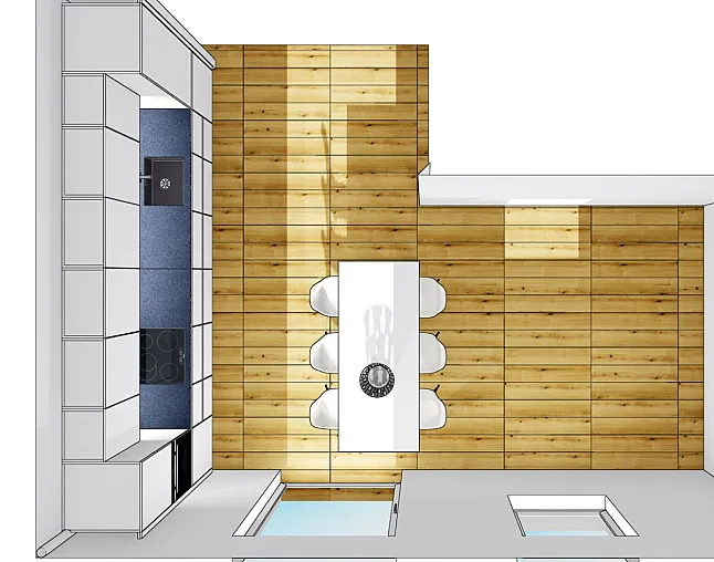 Komplett neue Grifflose Küche Schüller 2021117/4 - Thumbnail 4