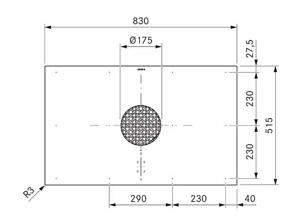 BORA X Pure PUXU2R Rough (Matt) Flächeninduktions-Kochfeld mit integriertem Kochfeldabzug - Umluft