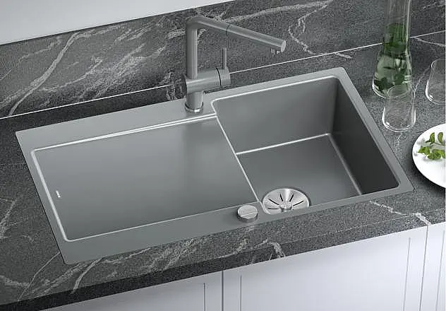 Keramikspüle für flächenbündigen Einbau