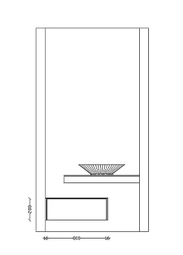 Exklusives Gäste-WC / Waschbecken - für kleines Badezimmer oder Gäste-WC geeignet - LED Beleuchtung