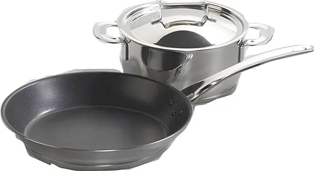 Premium Induktions-Topfset 2-teilig (1 Topf + 1 Pfanne)