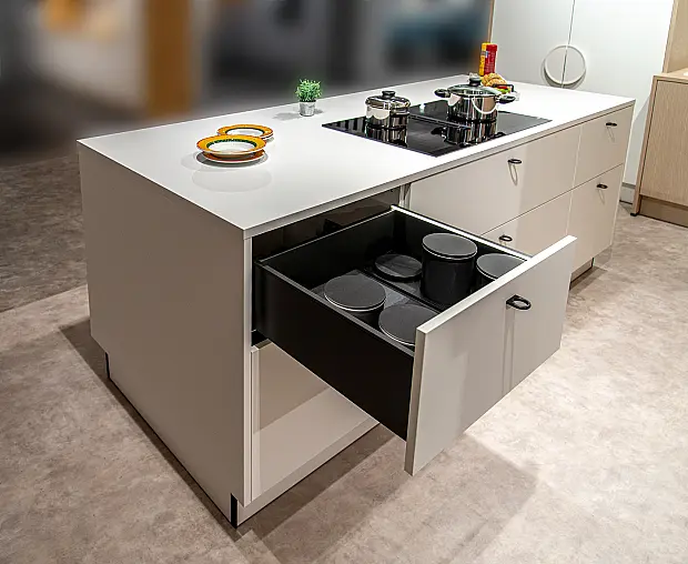 Hochmoderne, stylische Musterküche