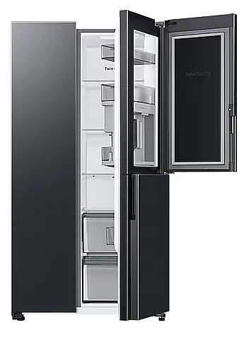 Samsung Side-by-Side RH69B8021B1 | 645 L | Dual Ice Maker | Black Steel