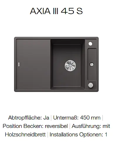 AXIA III 45 S in felsgrau