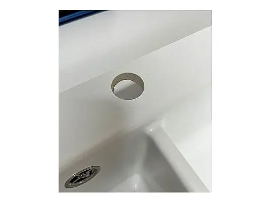 Keramikspüle in polar