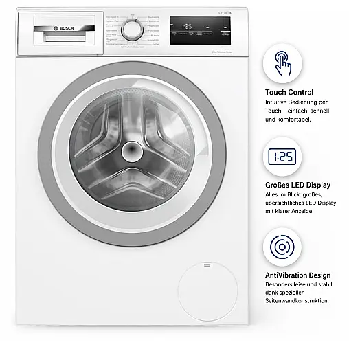 Bosch Waschmaschine WAN28127 – 8 kg, 1400 U/min, EcoSilence Drive