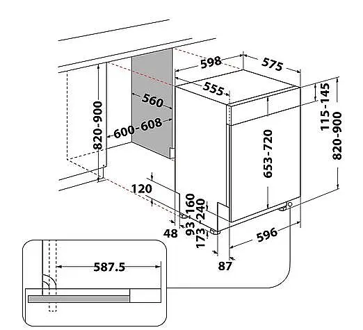 Bauknecht Unterbau-Geschirrspüler BUC 3B+26 X – ActiveDry, 13 Maßgedecke