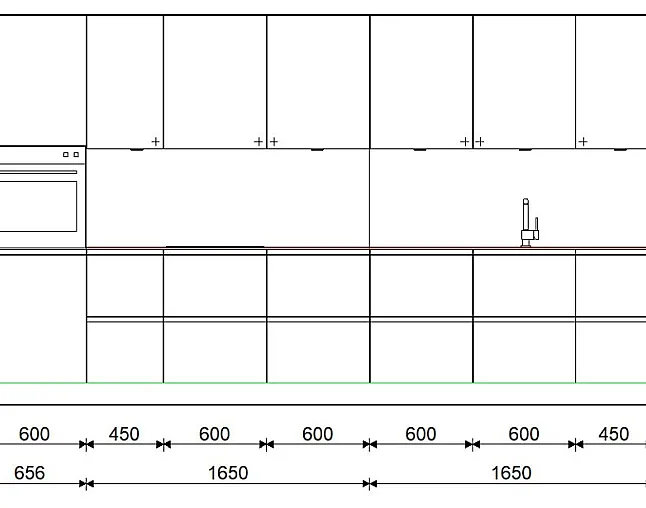 Komplett neue Grifflose Küche Schüller 2021117/4 - Thumbnail 5