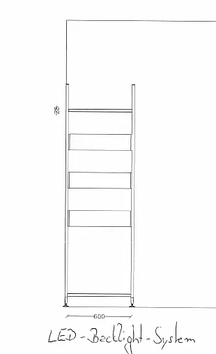 Exklusives Badezimmer verdeckt mit Schiebetüren - Sideboard - Regale - Waschtisch &amp; LED-Spiegel