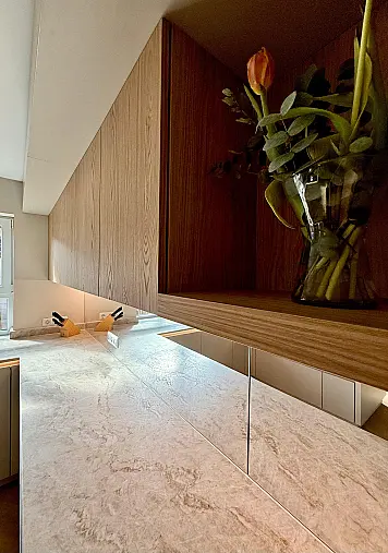 Moderne Ballerina Designküche mit Smartglas