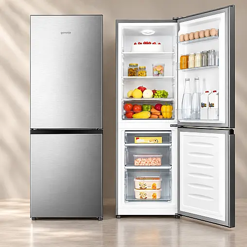 Gorenje Kühl-Gefrierkombination RK14DPS4 Edelstahl, 175 L, Kl. D