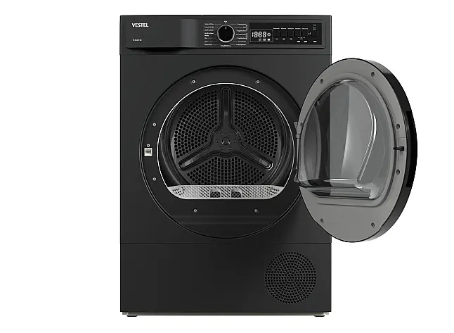 Vestel Wärmepumpentrockner TD 86301 DX, 8 kg, Kl. D, Dark Inox