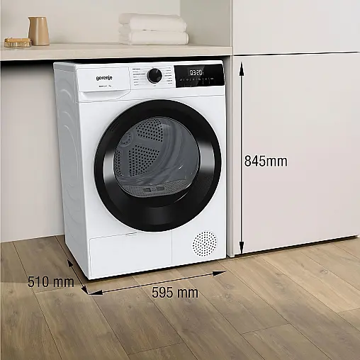 Gorenje Wärmepumpentrockner 7 kg D2HNE7D – 15 Programme, LED-Display