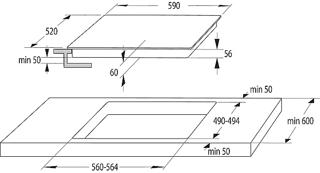 Gorenje Induktionskochfeld 60 cm GI6401BCE – TouchControl &amp; PowerBoost