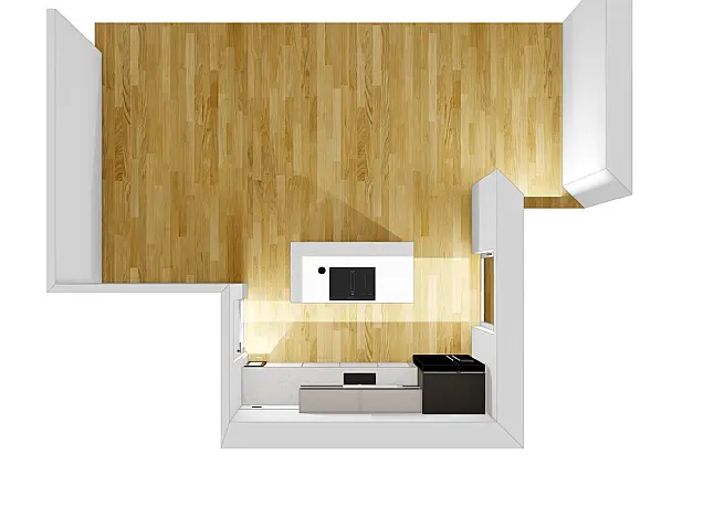 Grifflose Küche Schuller Sand Matt