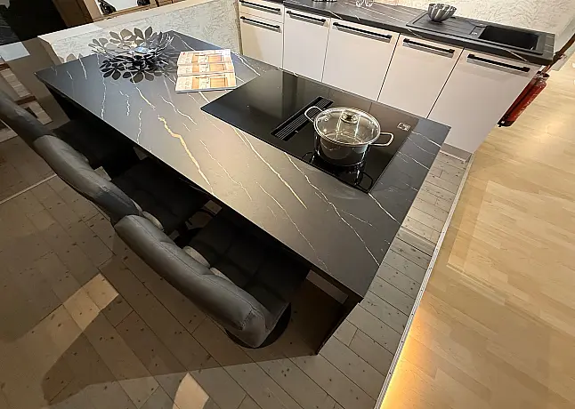 NOBILIA INSEL - Küche Inkl. SIEMENS Geräte + NT Essential 80 Elica Indukt…
