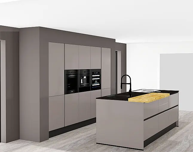 TOP-GERÄTEAUSSTATTUNG: Kombi-Dampfgarer mit Klimagaren und Bratautomatik, Kaffeeautomatik &amp; XXL-Geschirrspüler | Wärmeschublade | berbel Muldenlüfter + Induktion + permalyt und Kühlschrank mit Frische-Schubladen &amp; Gefrierer | 2-Zonen-Weinklimaschrank