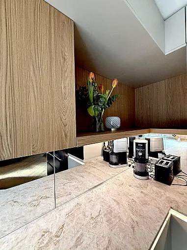 Moderne Ballerina Designküche mit Smartglas